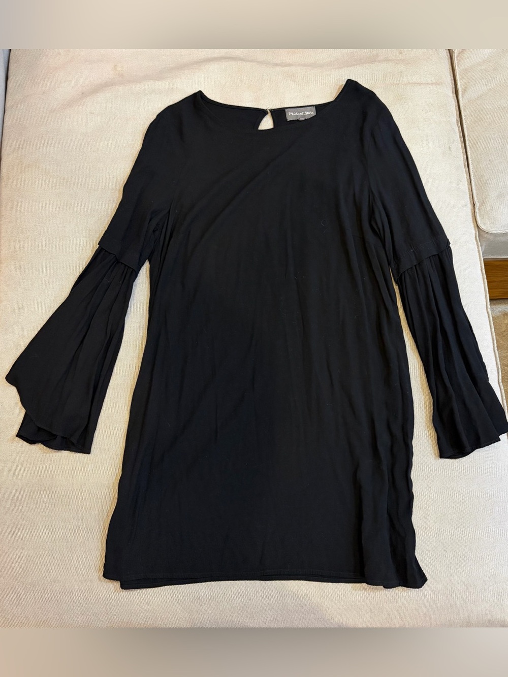 Michael Stars Black Bell-Sleeve Mini Dress